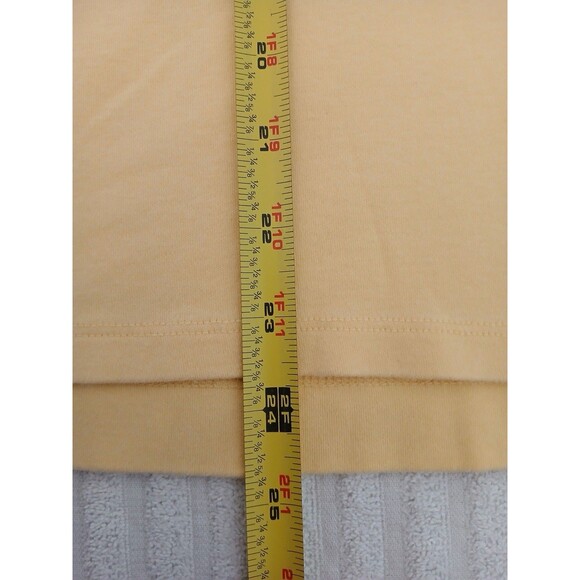 CROFT & BARROW Womens Yellow Classic Polo Medium Short Sleeve Classiccore Preppy - Picture 9 of 13
